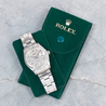 Rolex Oysterdate Precision 34 Oyster Quadrante Argento Corteccia 6694
